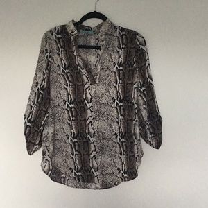 Karlie snake print top size medium